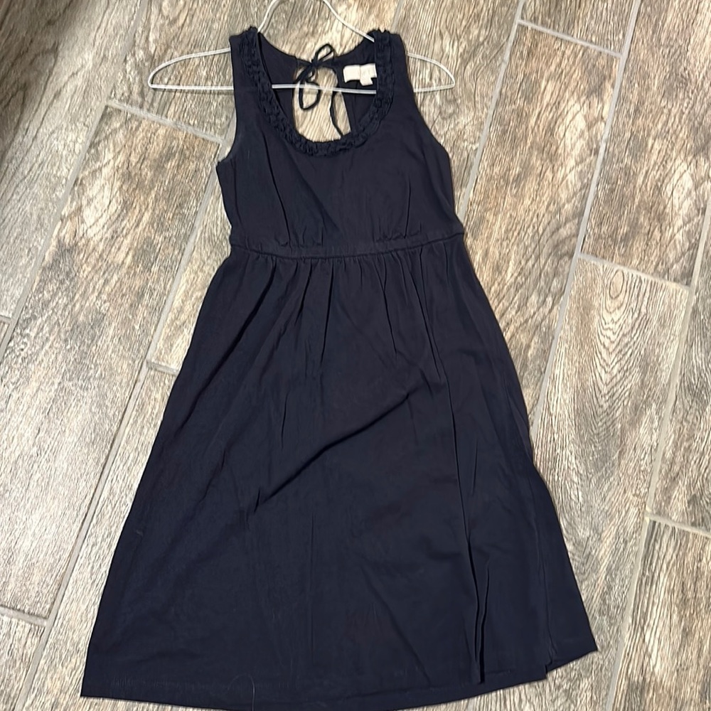Loft XXSP navy blue sleeveless dress